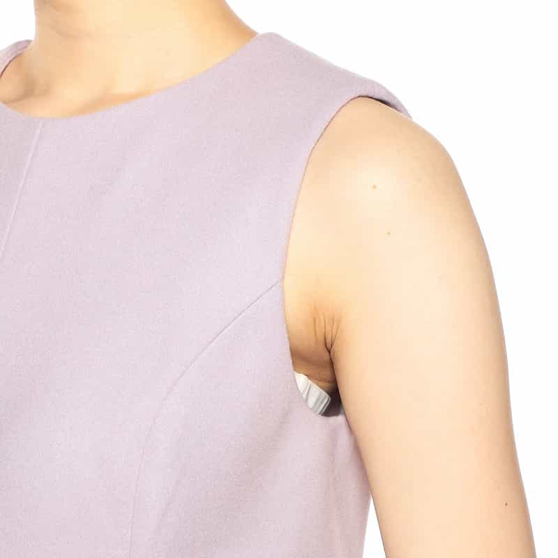 BARNEYS NEW YORK メルトンジャージーノースリーブドレス LIGHT PURPLE