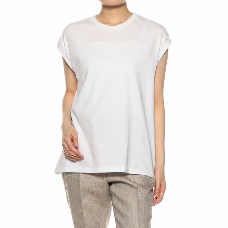 AURALEE シームレスクルーネックTシャツ WHITE