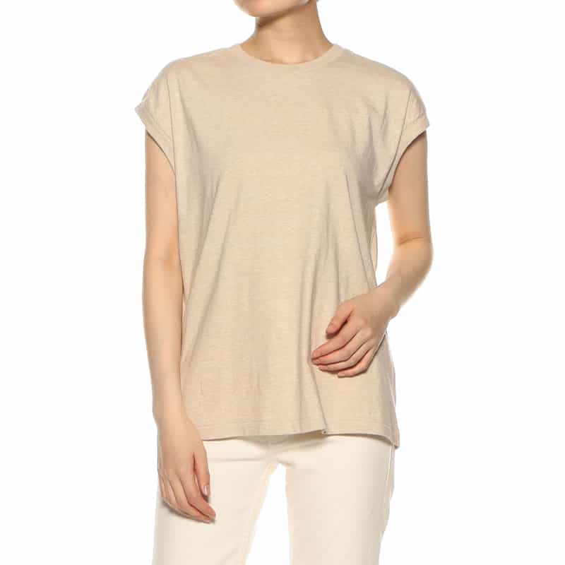 AURALEE シームレスクルーネックTシャツ BEIGE