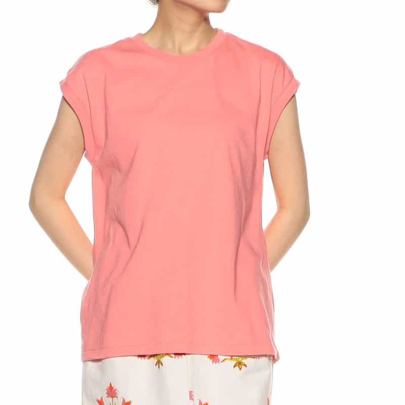 AURALEE シームレスクルーネックTシャツ PINK