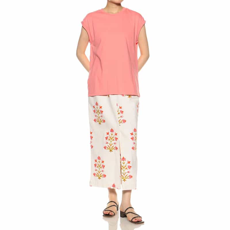 AURALEE シームレスクルーネックTシャツ PINK