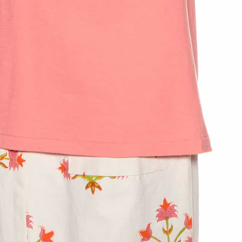 AURALEE シームレスクルーネックTシャツ PINK