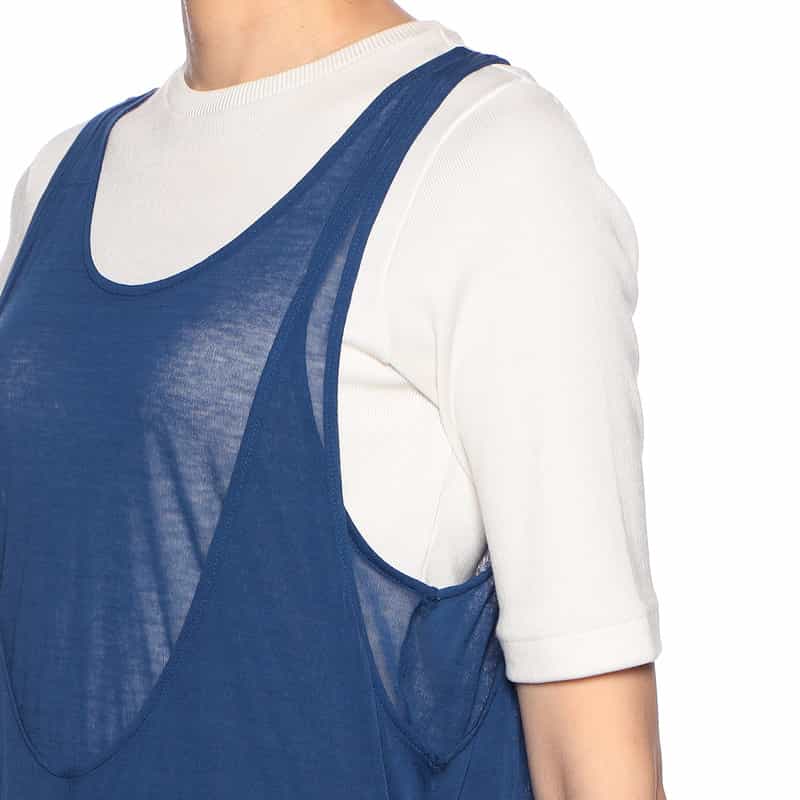 AURALEE レイヤードシアードレス BLUE