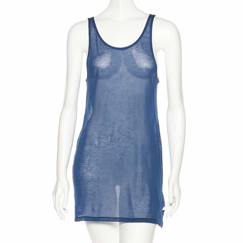 AURALEE レイヤードシアードレス BLUE