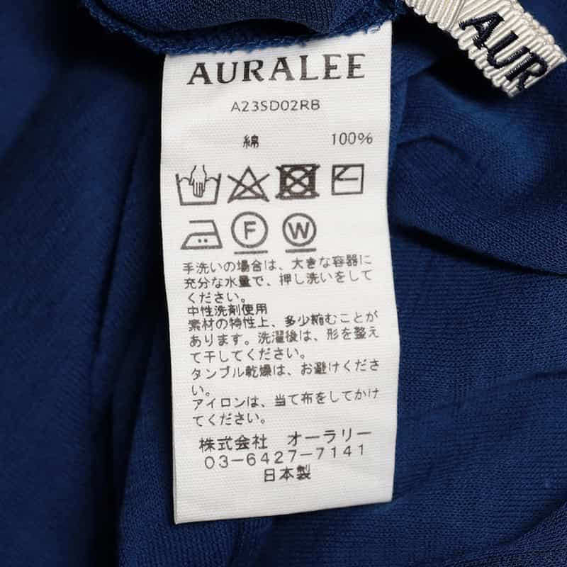 AURALEE レイヤードシアードレス BLUE