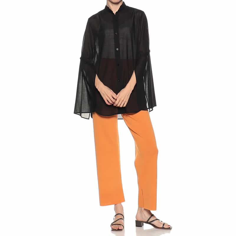 AURALEE リブニットパンツ ORANGE