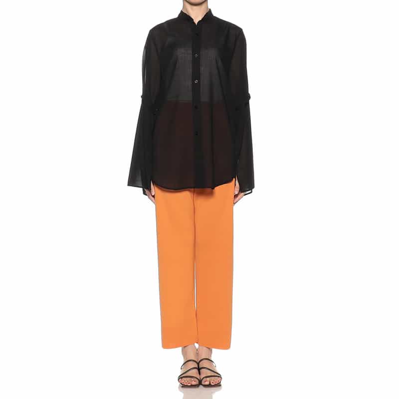 AURALEE リブニットパンツ ORANGE