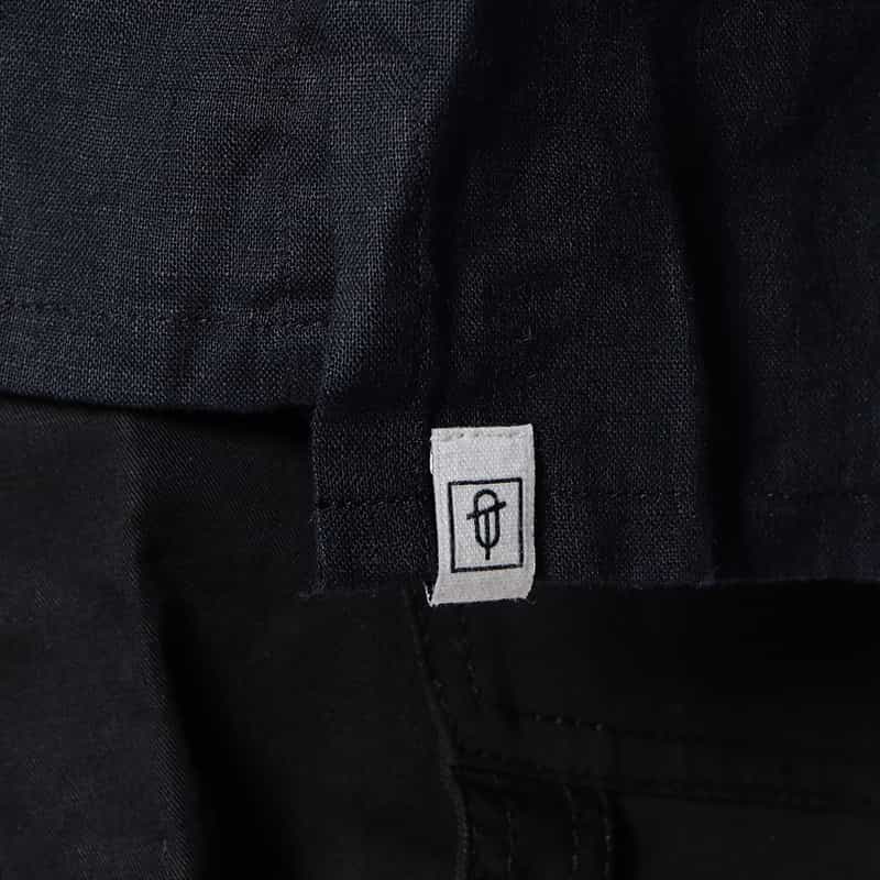 OSVALDO TRUCCHI リネンオープンカラーシャツ "HAWAII B" NAVY