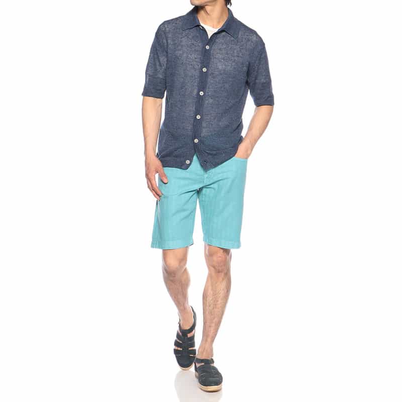 JACOB COHEN ショーツ "NICOLAS" LIGHT BLUE