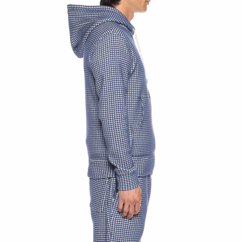 SEA GREEN バーニーズ ニューヨーク限定ワッフルパーカー BLUE