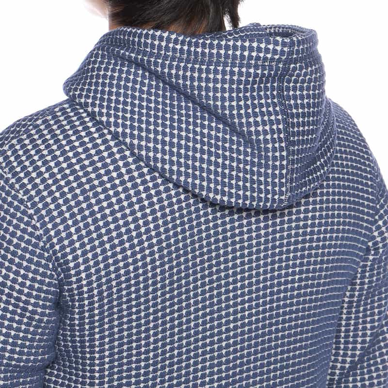 SEA GREEN バーニーズ ニューヨーク限定ワッフルパーカー BLUE