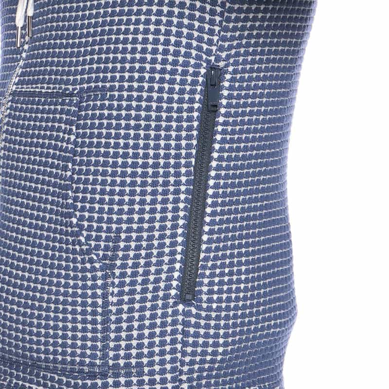 SEA GREEN バーニーズ ニューヨーク限定ワッフルパーカー BLUE