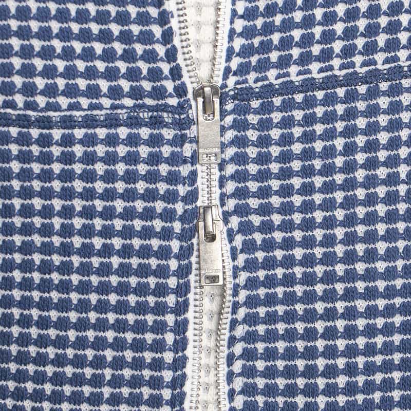 SEA GREEN バーニーズ ニューヨーク限定ワッフルパーカー BLUE