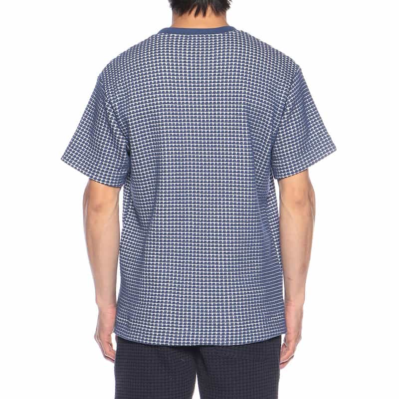 SEA GREEN バーニーズ ニューヨーク限定ワッフルTシャツ BLUE