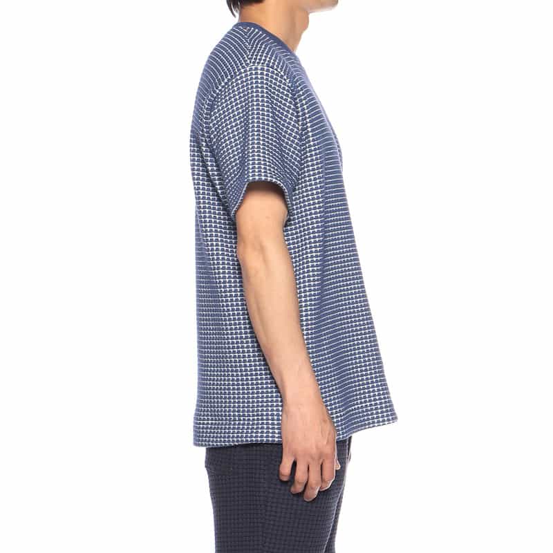 SEA GREEN バーニーズ ニューヨーク限定ワッフルTシャツ BLUE