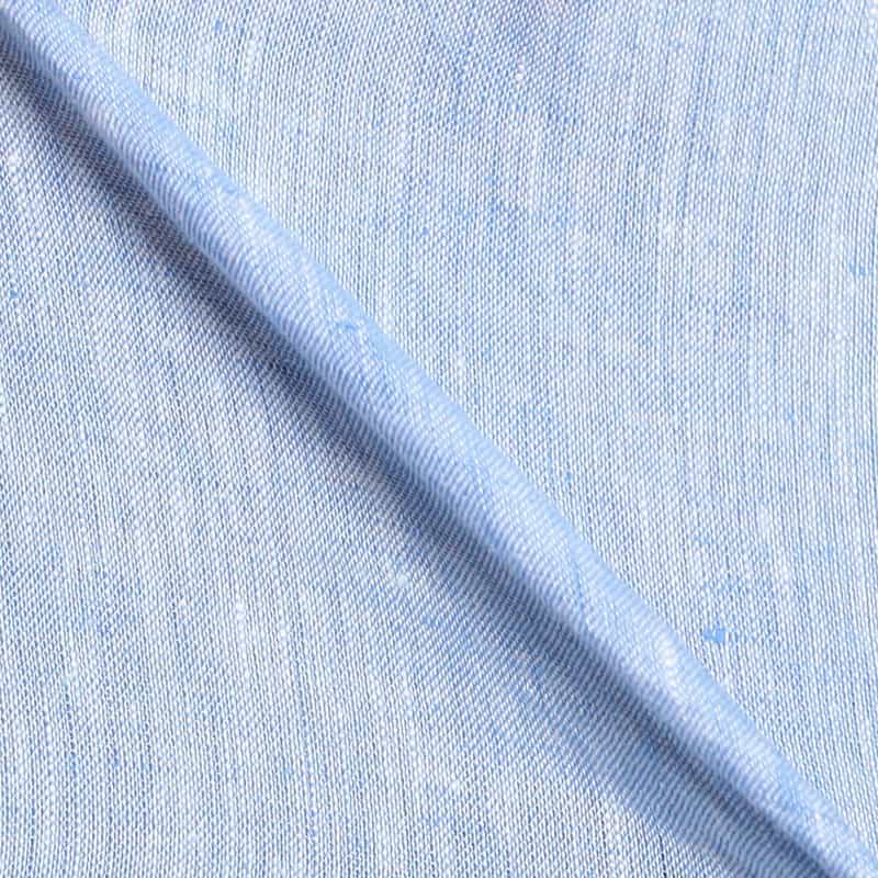 BARNEYS NEW YORK 半袖リネンシャツ LIGHT BLUE