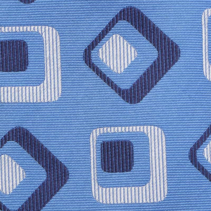 SEAWARD&STEARN ランダムスクエア柄タイ LIGHT BLUE