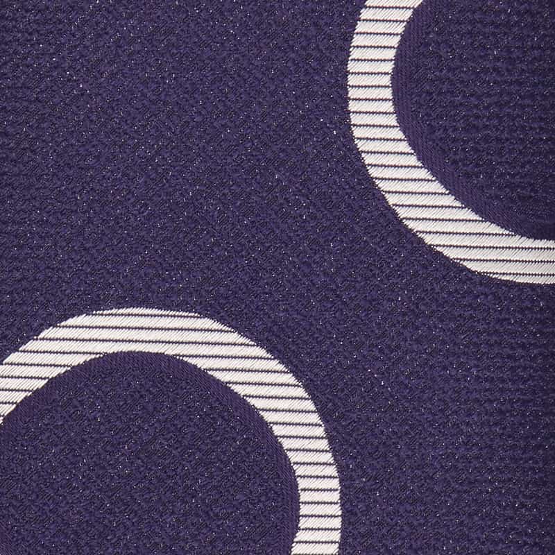 SEAWARD＆STEARN サークル柄タイ NAVY