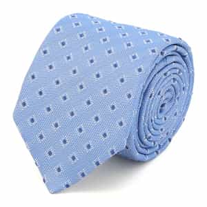 スクエア×ドット柄タイ
