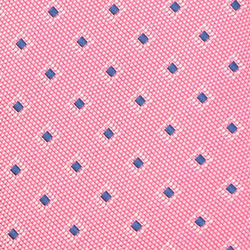 SEAWARD＆STEARN スクエア×ドット柄タイ PINK