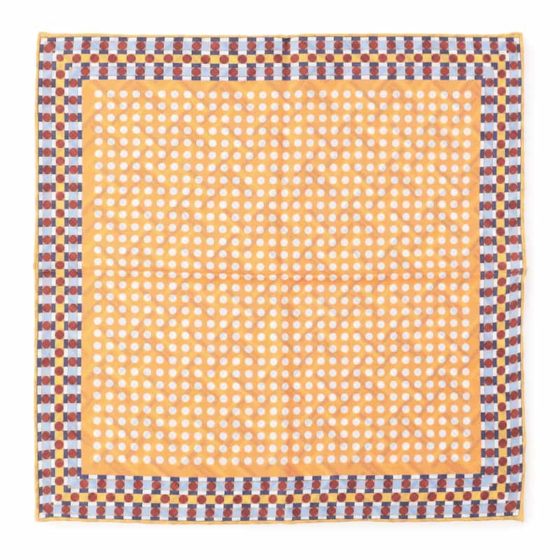 SEAWARD&STEARN リバーシブルポケットチーフ ORANGE