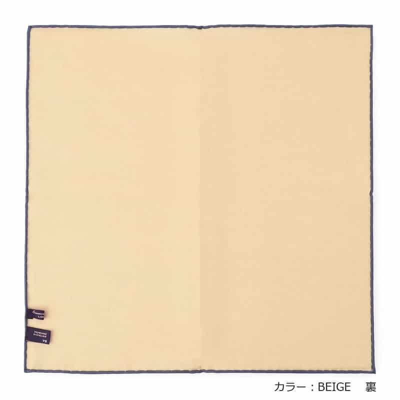 SEAWARD＆STEARN リバーシブルポケットチーフ BEIGE