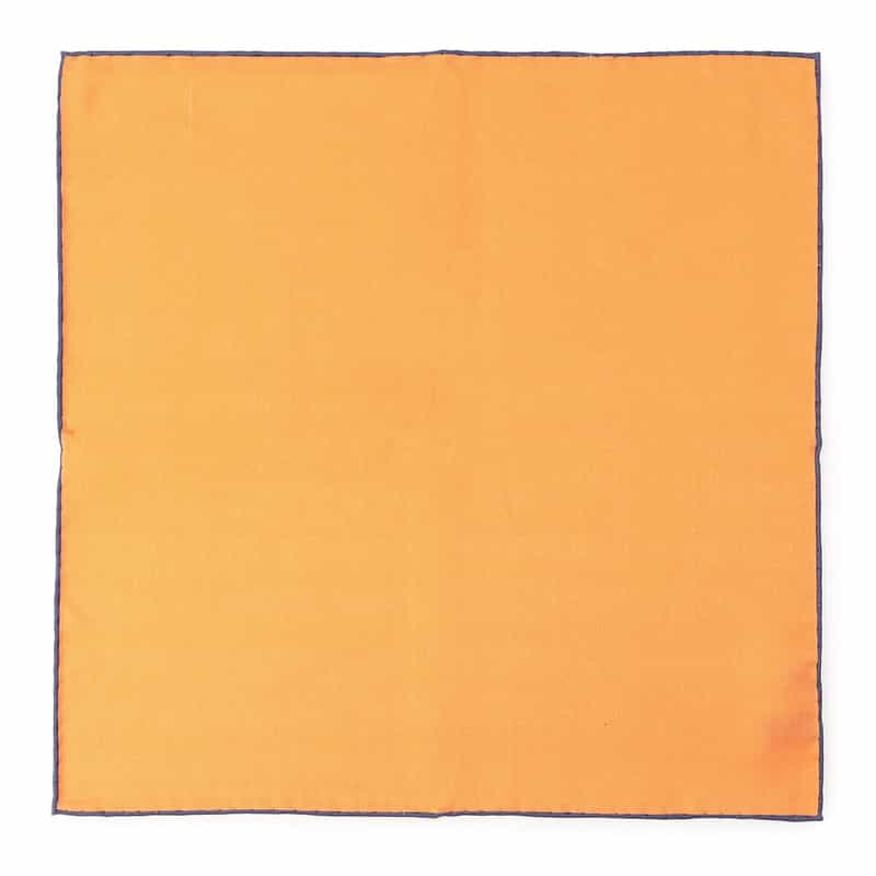 SEAWARD＆STEARN リバーシブルポケットチーフ ORANGE