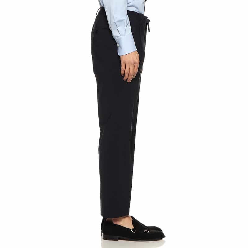 BARNEYS NEW YORK セットアップナイロンストレッチイージーパンツ NAVY