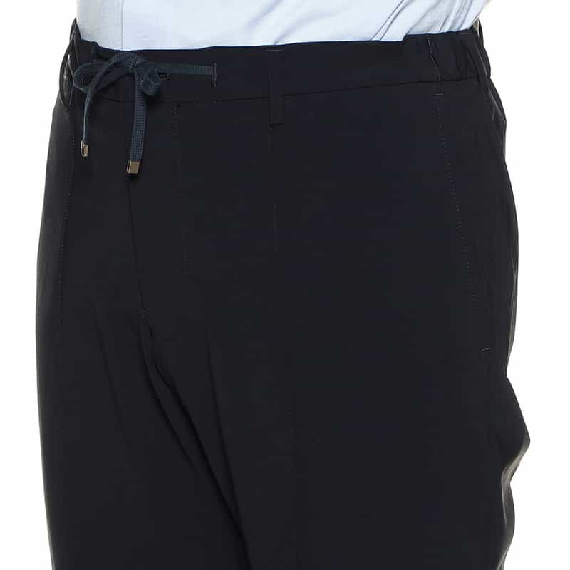 BARNEYS NEW YORK セットアップナイロンストレッチイージーパンツ NAVY