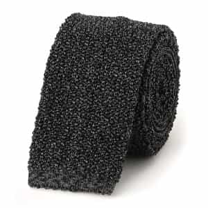 メランジ調ニットタイ