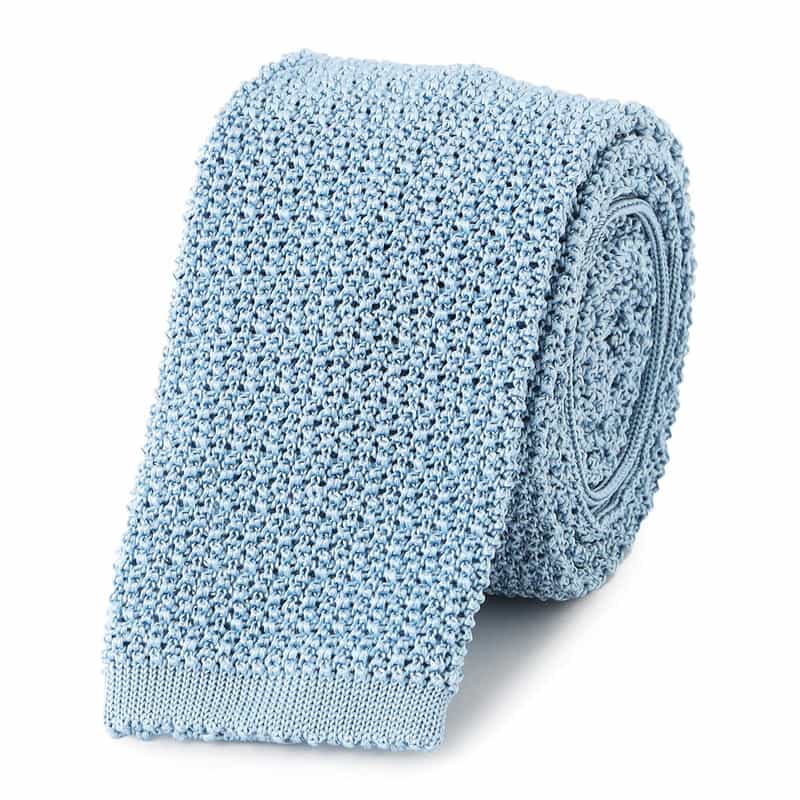 BARNEYS NEW YORK ニットタイ LIGHT BLUE