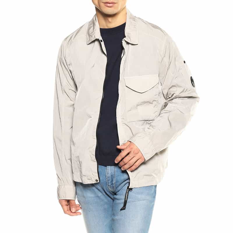 CP COMPANY 防水シャツブルゾン “CHROME-R" LIGHT GRAY