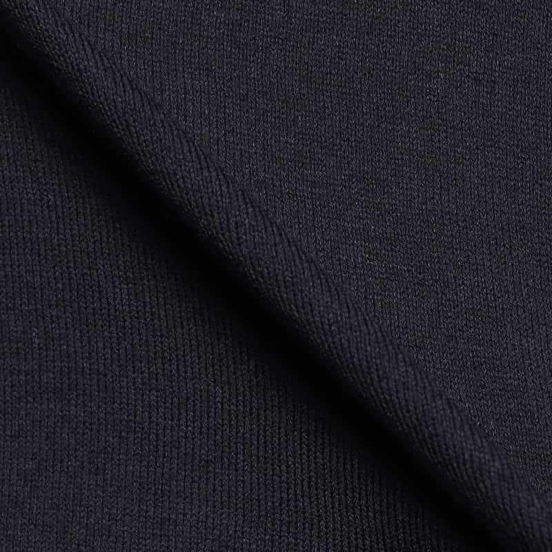 BARNEYS NEW YORK ハイツイストコットンニットプルオーバー NAVY