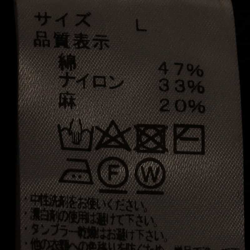 BARNEYS NEW YORK ケーブルニットプルオーバー BLACK