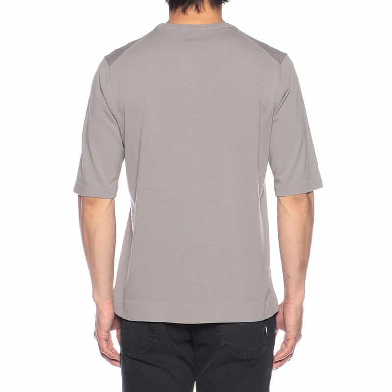 BARNEYS NEW YORK コットンニットTシャツ GRAY
