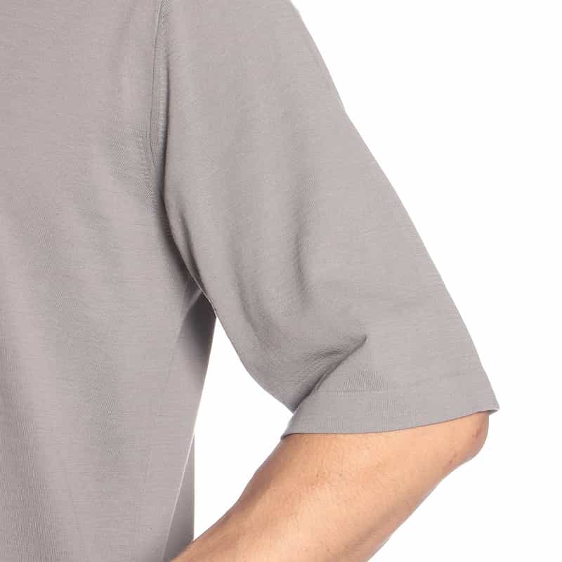 BARNEYS NEW YORK コットンニットTシャツ GRAY