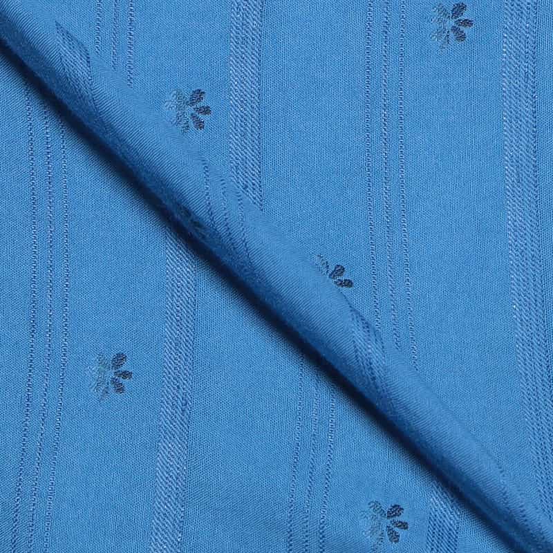 FINAMORE 花小紋柄シャツ "PANTELLERIA" BLUE