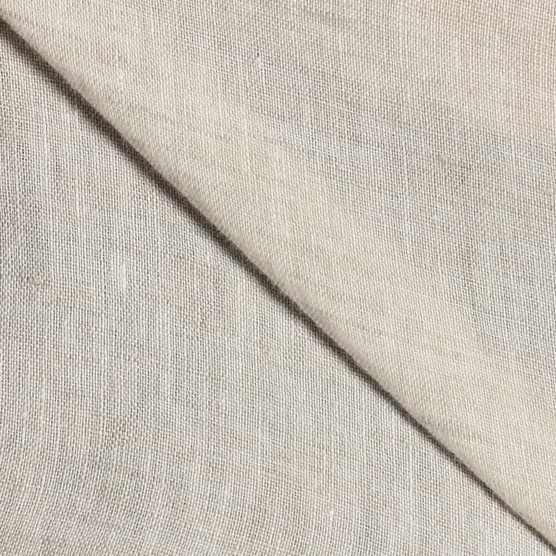 FINAMORE 半袖リネンシャツ BEIGE