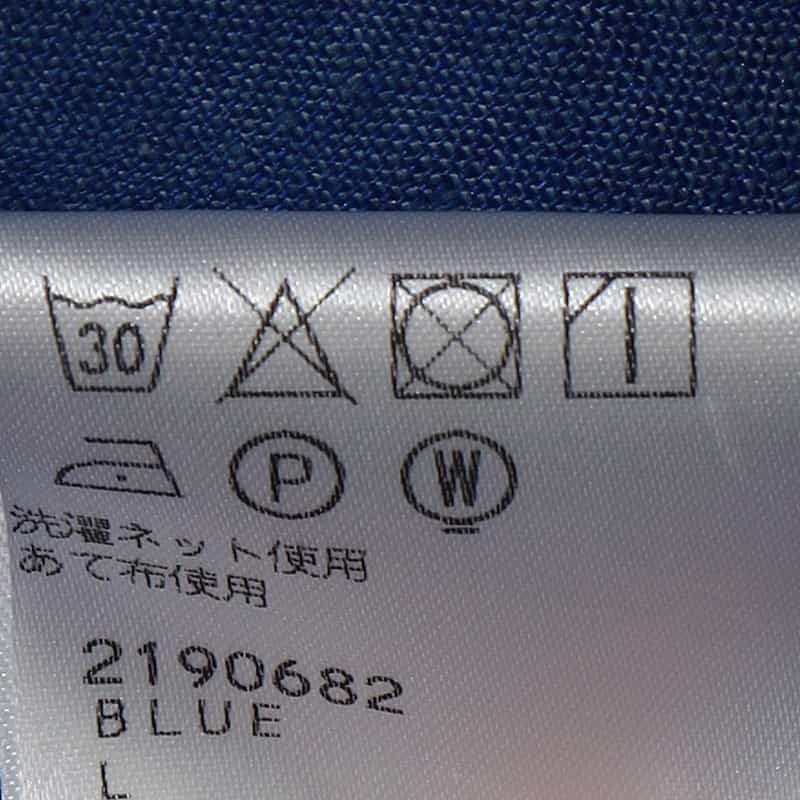 FINAMORE 半袖リネンシャツ BLUE