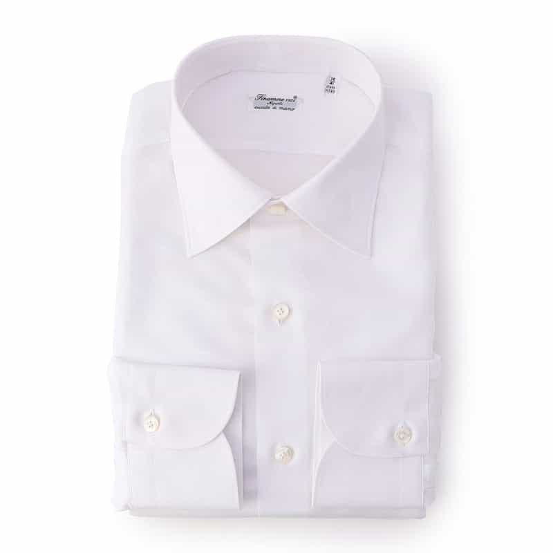 FINAMORE ドレスシャツ “MILANO" WHITE
