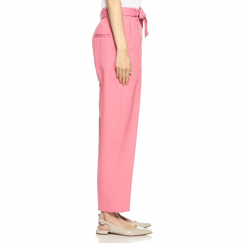 BARNEYS NEW YORK ウォッシャブル ウエストベルテッドパンツ PINK