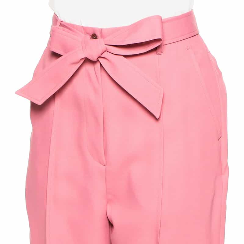 BARNEYS NEW YORK ウォッシャブル ウエストベルテッドパンツ PINK