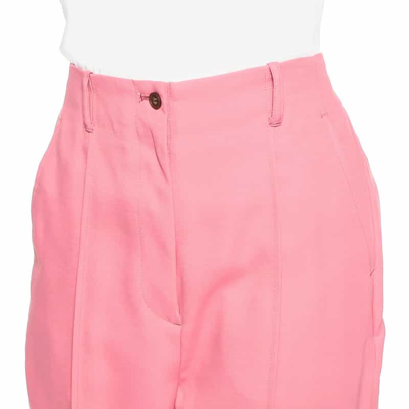 BARNEYS NEW YORK ウォッシャブル ウエストベルテッドパンツ PINK