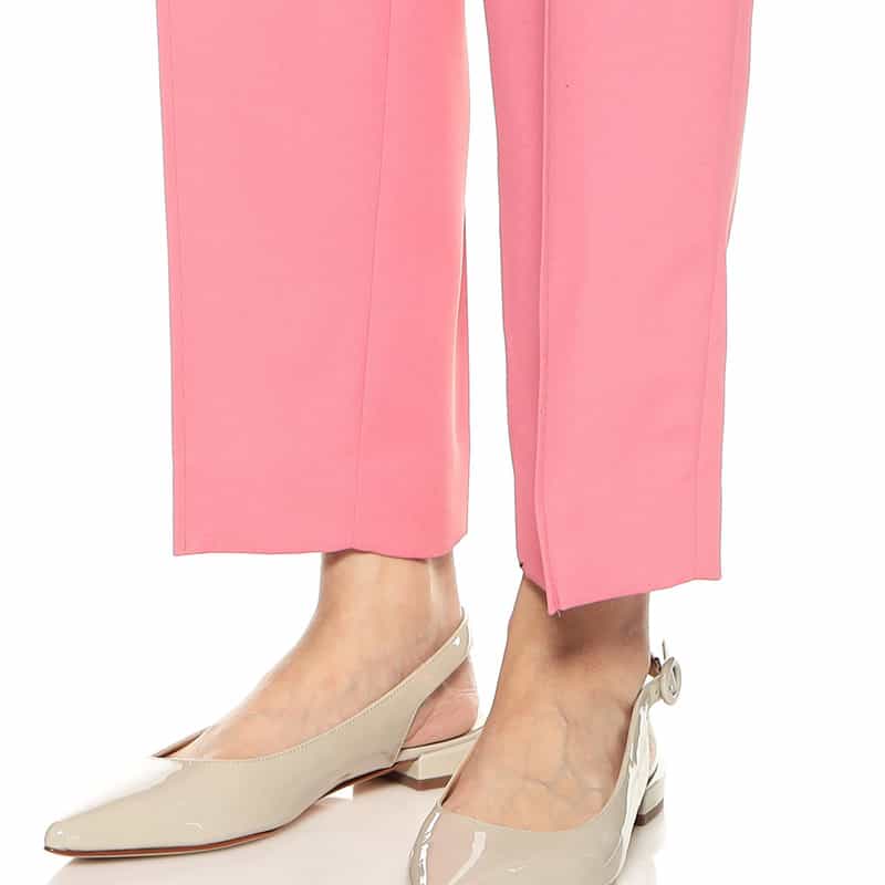 BARNEYS NEW YORK ウォッシャブル ウエストベルテッドパンツ PINK