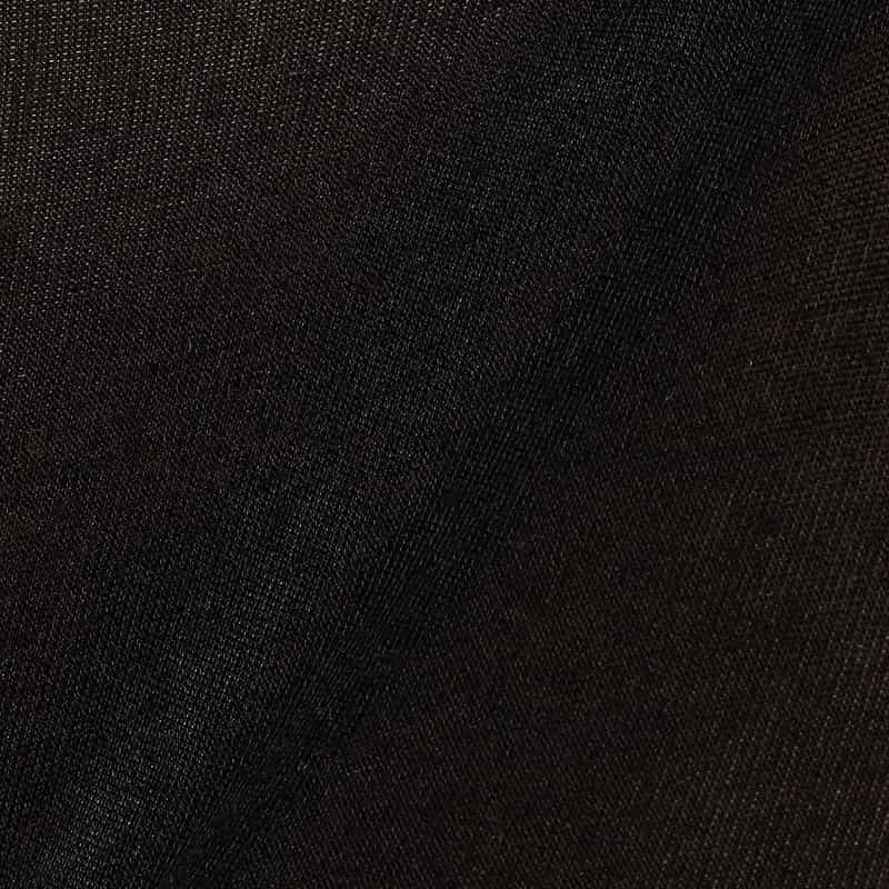 BARNEYS NEW YORK ウォッシャブルシアークルーネックニットプルオーバー BLACK