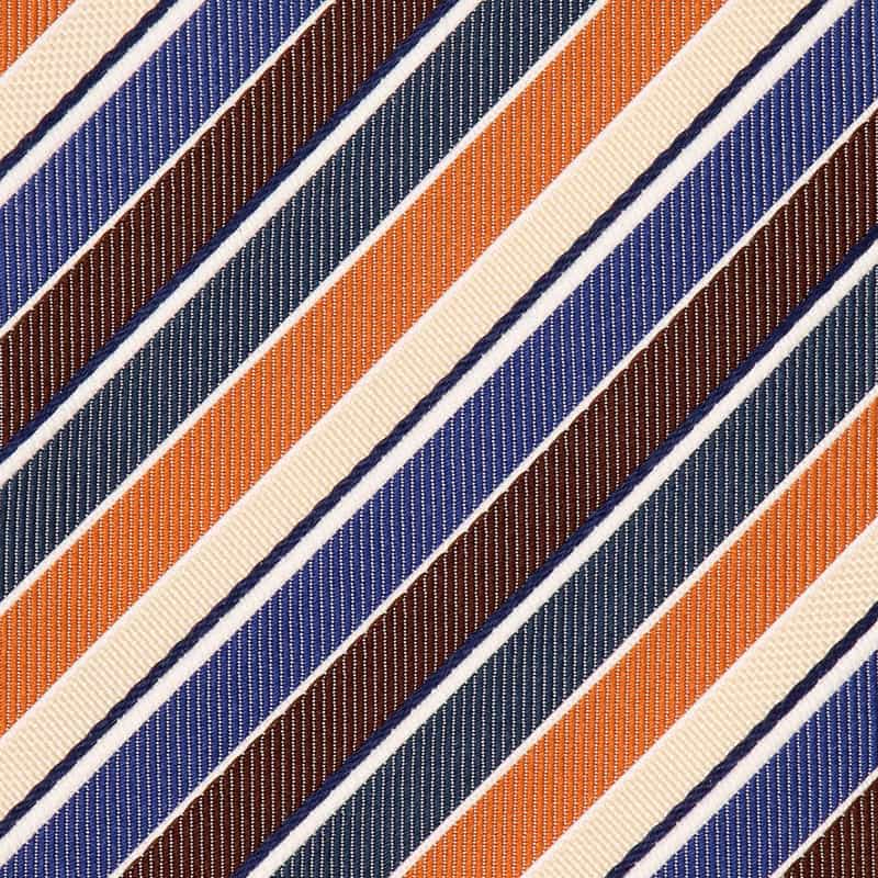 ALTEA マルチストライプ柄タイ BROWN