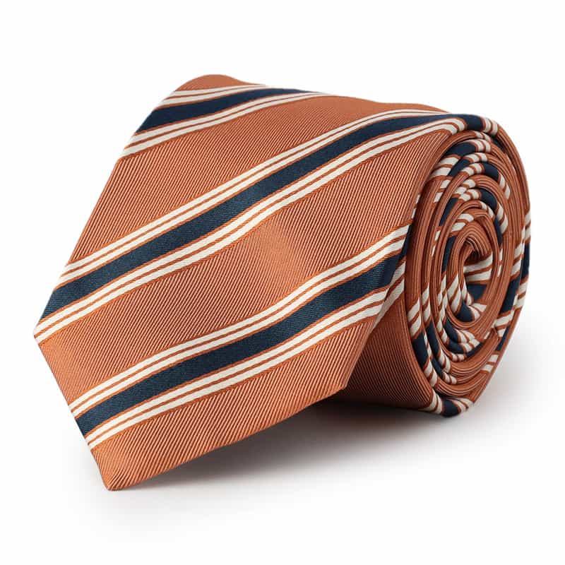 ALTEA シックンシンストライプ柄タイ ORANGE