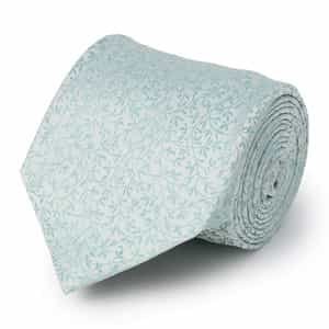 サテンボタニカル柄タイ