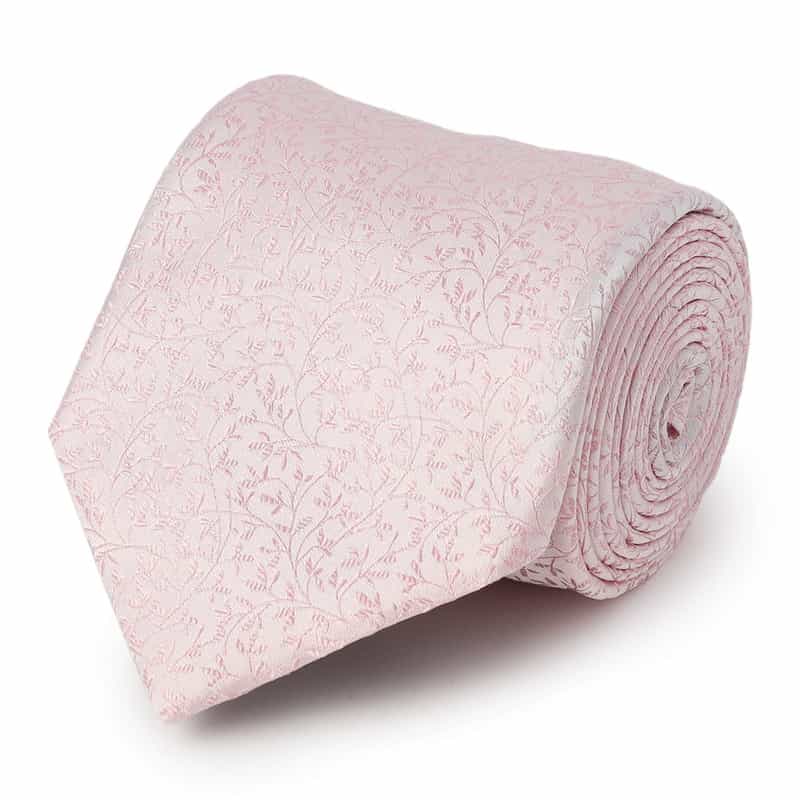 ALTEA サテンボタニカル柄タイ PINK