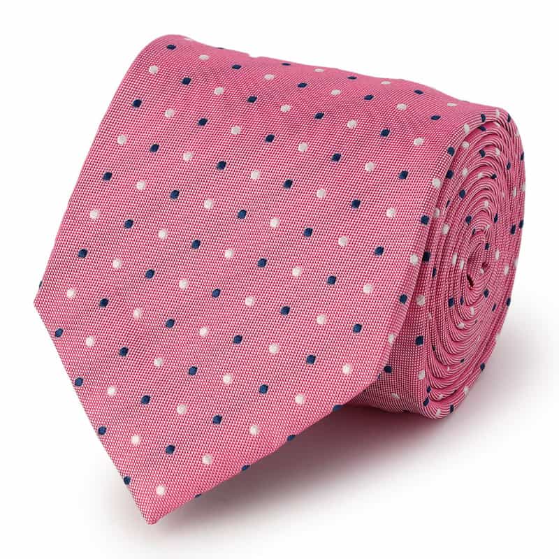 ALTEA ドット柄タイ PINK